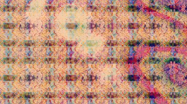 Renkli Bahar Teması eskiz kalıbı. Düz Çiçek Elementleri Tasarımı. Bej renkli çiçekler. Raster illüstrasyonunda çiçek deseni çizimi.