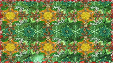 Yeşil lale çiçekli Raster eskiz deseni. Karşılama ya da düğün geçmişi olarak kullanılabilir. Doğal kozmetik ürünleri, parfüm, çiçekçi dükkanı için bahar ihalesi tasarımı. Paket kağıdı için en iyisi..