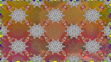 Güzel karalama çiçekleri olan kusursuz çiçek desenleri. Küçük çiçekteki sevimli çiçek deseni. Güzel kumaş deseni. Raster illüstrasyonu.