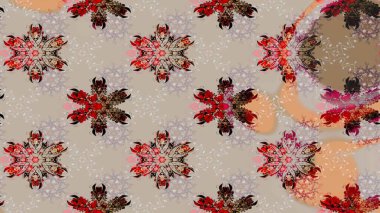 Gömlek baskısı için çiçek boyası. Çiçek desenli eskiz. Gri renkli çiçekler.