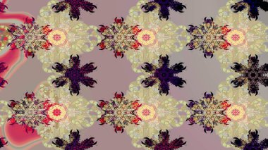 Raster çiçek desenli çiçek deseni, yapraklar, dekoratif elementler, sıçrama, lekeler, el çizimi kontur çizgileri ve Doodle çizim stili, grafik raster çizim çizimi.