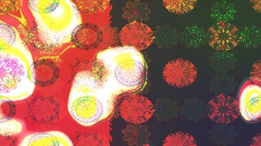 Suluboya etkisi. Botanik çizim kalıbı. Organik elementler. Raster deseni.