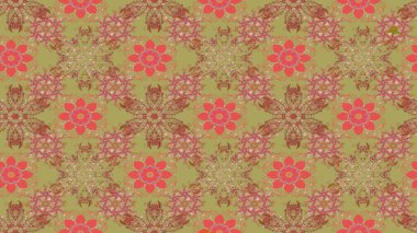 Üzerinde gelincikler ve vadi zambakları olan renkli çiçek desenli nakış deseni. Tekstil tasarımı için doğal renklerde geleneksel halk çiçekleri buketi.