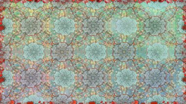 Küçük çiçekte hoş bir çiçek deseni var. Çiçeksel elementlerle süslenmiş zarif raster dokusu. Parlak çiçekli nötr renklerde soyut, pürüzsüz desen.