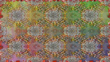 Vadinin çiçekleri kahverengi renklerde. Raster dikişsiz çiçek deseni.