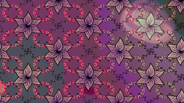 Klasik çiçek desenli. Paketleme, tekstil, duvar kâğıdı için çiçek eskizi. Yumuşak fayans. Raster 'ın taze dokusu. Yumuşak pamuk tasarımı.