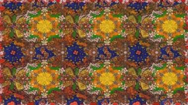 Parlak çiçekli kolaj çiçekleri kahverengi. Çiçekli zambakların eskiz geçmişi. Çiçek tasarımı için inanılmaz kolaj cennet tarzı..