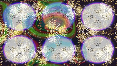 Çiçekler, dallar, bitkiler ve çiçekler. El çizimi. Güzel kumaş deseni. Raster illüstrasyonu.