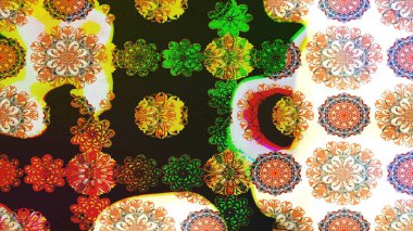 Raster illüstrasyonundaki çiçek desenli çizim. Suluboya tarzında gri renkte çiçekler.