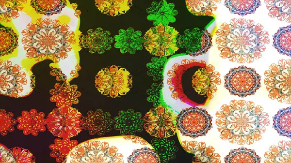 Raster illüstrasyonundaki çiçek desenli çizim. Suluboya tarzında gri renkte çiçekler.