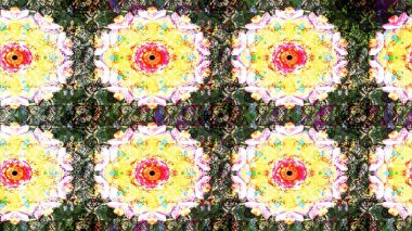 Tarafsız renklerde şirin bir çiçek deseni. Raster Modaya uygun kumaş deseni. Düz Çiçek Elementleri Tasarımı. Renkli Bahar Teması çizim şablonu.