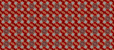 Kırmızı, kahverengi ve gri renklerde geleneksel, klasik, altın, pürüzsüz desen. Barok tarzında kusursuz bir doğulu süsü..