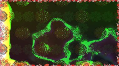 Çiçekli karalama şeklinde Raster çiçek deseni. Yumuşak, bahar çiçekli arka plan. Gri renkli çiçekler.