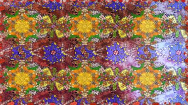 Raster Güzel kumaş deseni. Çiçek arkaplan ile soyut zarafet çizim deseni.