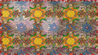 Raster suluboya çiçek deseni, narin çiçekler, kahverengi çiçekler, tebrik kartı şablonu. Raster Güzel kumaş deseni.