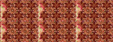 Kırmızı renklerde, altın çiçekli altın desenler. Senin tasarımın için, duvar kağıdı. Altın rengi, kusursuz çizim. Raster geometrik arkaplanı.