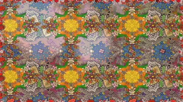 Raster suluboya çiçek deseni, narin çiçekler, kahverengi çiçekler, tebrik kartı şablonu. Raster Güzel kumaş deseni.