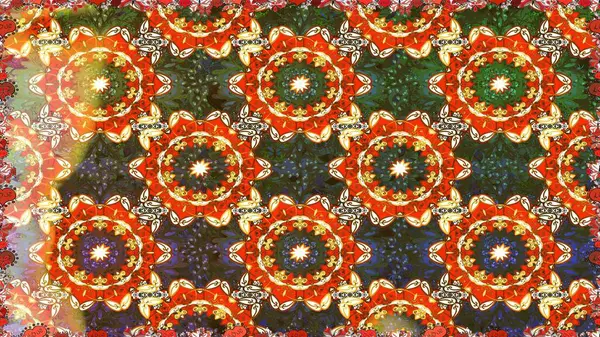 Duvar kâğıdı barok, İspanyol kumaşı. Çiçek deseni. Kusursuz raster arka plan. Şık bir grafik desen. Kahverengi renklerde altın elementler.