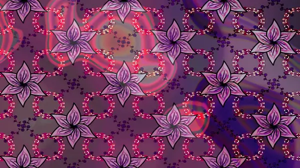 Küçük bir çiçekte eskiz deseni. Hoş bir çiçek geçmişi var. Güzel kumaş deseni. Raster illüstrasyonu.