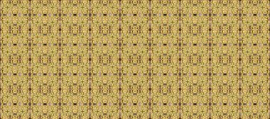 Sarı, kahverengi ve bej renklerde altın. Raster illüstrasyonu. Doğum günü kartı, davetiye ya da afiş için iyidir. Kusursuz ortaçağ çiçek deseni. Dekoratif simetri arabesk.