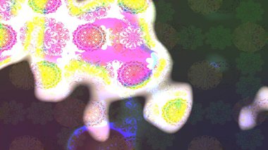 Çiçekler suluboya eskiz deseni. Raster Stili kumaş deseni.