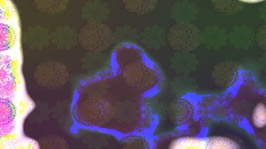 Tomurcukları papatya çiçekleri olan sevimli bir çiçek deseni. Eskiz geçmişi. Raster illüstrasyonu. Kumaş, tekstil, duvar kağıdı baskısı için. Eski usul. Miles Fleur, dandik süs.