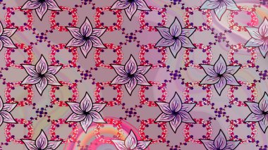 Çiçeksel nötr çizim kalıbı. Raster çiçek izi. Klasik taslak çizimi. Raster Yumuşak kumaş deseni.