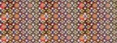 Çiçekli el çizimi çizimi deseni. Modern gelişim kahverengi raster arka plan duvar kâğıdı illüstrasyon klasik çizgili iz sürme desenli çiçekler, çiçekli süsler.