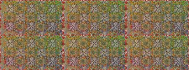 Çiçek desenli raster, kahverengi çizgi grafik desenli soyut raster arkaplan. Modern stil dokusu.