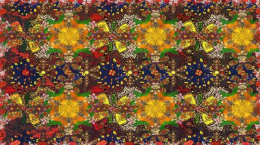 Çiçek arka plan. Sorunsuz raster desen. Güzel kumaş deseni.