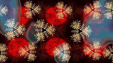 Yaprak ve çiçeklerin suluboya resimleri, siyah renklerde çizimler. Yumuşak, bahar çiçekleri siyah renklerde. Raster illüstrasyonu.