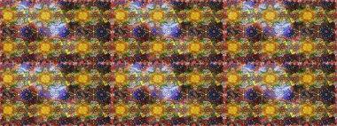 Raster illüstrasyonu. El çizimi. Çiçekli, yapraklı, çiçek desenli çizim..