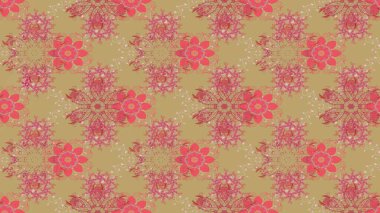 Çiçeksel nötr çizim kalıbı. Raster çiçek izi. Klasik taslak çizimi.