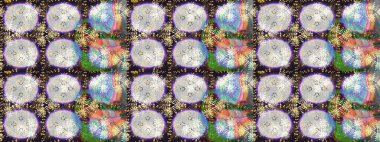 Suluboya çiçekli çiçek deseni. Raster illüstrasyonu. Tarafsız renklerde Asyalı tekstil.