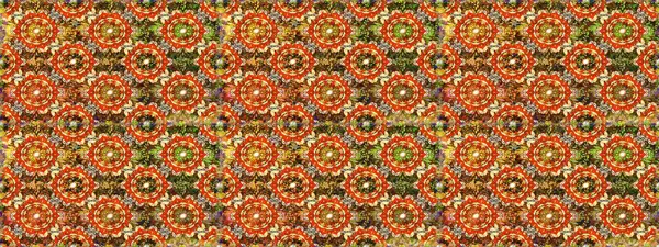 Altın rengi, kusursuz çizim. Raster geometrik arka plan. Kahverengi renklerde altın çiçekli altın desenler. Senin tasarımın için, duvar kağıdı..