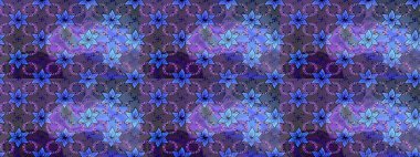 Küçük çiçekli basit bir çiçek çizimi. Mavi renkte şirin çiçekler. Moda baskısı, albüm, ambalaj kağıdı ve duvar kağıdı için zarif dekoratif süslemeler. Raster illüstrasyonu.