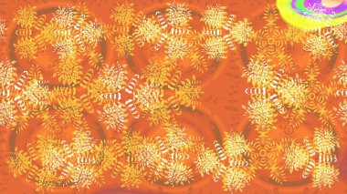 El çizimi. Raster illüstrasyonu. Çiçekler, dallar, bitkiler ve çiçekler. Güzel kumaş deseni.