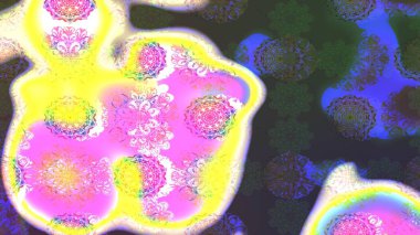 Küçük çiçekli şirin bir desen. Çiçek ve yapraklı çiçek deseni. Raster illüstrasyonu.