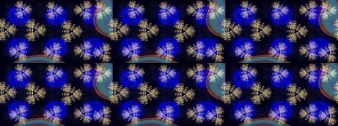 Çiçekler. Soyut etnik raster çizim kalıbı. Vadinin çiçekleri siyah renklerde.