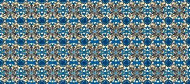 Barok tarzında kusursuz bir doğulu süsü. Geleneksel altın sarısı desenli mavi, gri ve bej renklerde altın elementlerle.