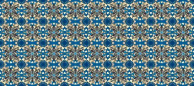 Barok tarzında kusursuz bir doğulu süsü. Geleneksel altın sarısı desenli mavi, gri ve bej renklerde altın elementlerle.