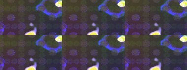 Renkli Bahar Teması eskiz kalıbı. Raster illüstrasyonu. Taslak desenli, modaya uygun kumaş deseni. Şirin çiçek elementleri. Düz Çiçek Elementleri Tasarımı.