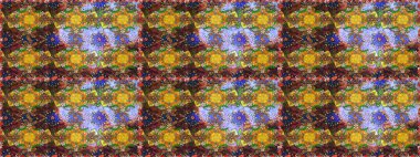 Çiçekli el çizimi çizimi deseni. Modern gelişim kahverengi raster arka plan duvar kâğıdı illüstrasyon klasik çizgili iz sürme desenli çiçekler, çiçekli süsler.