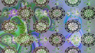 Rengarenk çiçekleri ve doğal renklerde yaprakları olan harika bir çiçek deseni. Moda baskıları için zarif bir şablon. Modern çiçek arkaplanı. Halk stili.