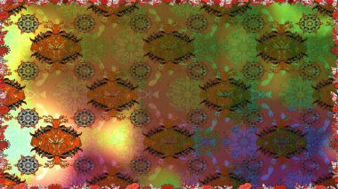 Hoş bir çiçek geçmişi var. Küçük çiçekteki kusursuz desen. Güzel kumaş deseni. Raster illüstrasyonu.