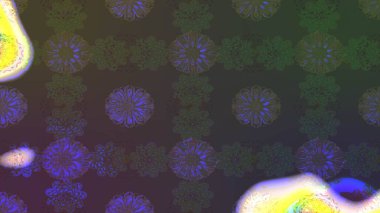 El çizimi, soyut ve süslü elementler. Klasik çiçekler. Suluboya resim taklit Raster çizimi. Yeşil renkler. Yaz çiçekleri teması.