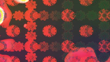 Çiçek arkaplanlı soyut zarafet eskiz deseni. Raster Güzel kumaş deseni.