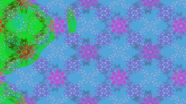 Mavi renkli çiçek desenli çizim. Suluboya tarzında mavi renkte çiçekler.