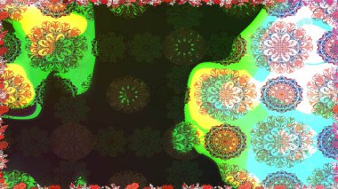 Elle çizilmiş çiçek desenli Raster çizimi. Tekstil, kumaş, ambalaj, hatıra defteri için hoş bir çiçek arkaplanı. Çocuksu tasarım. Gri arkaplanda.