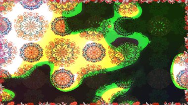 Raster düz çiçek çizim deseni. Hediye ambalaj kağıdı, tebrik kartları, posterler ve pankart tasarımı. Gri renkli çiçekler.